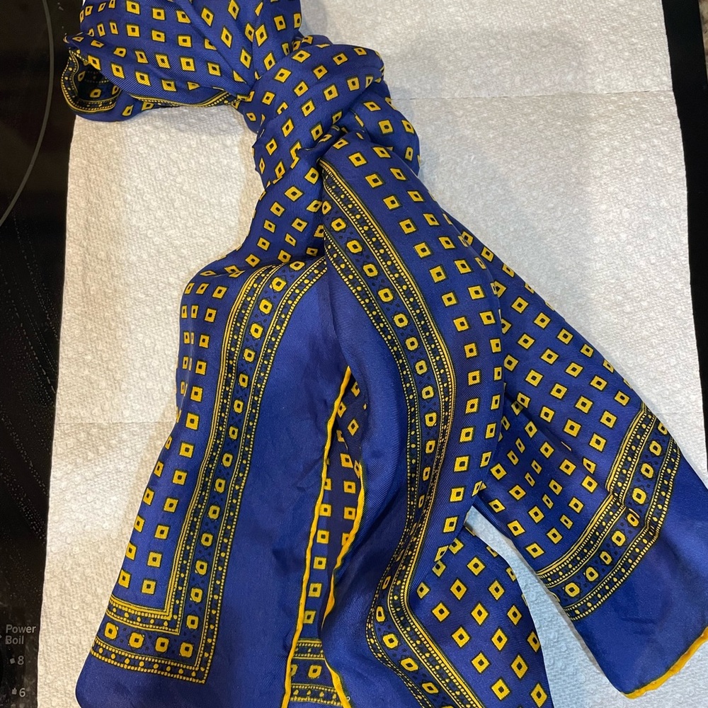 Beautiful silk scarf. No tags. Gently loved a few times only!
